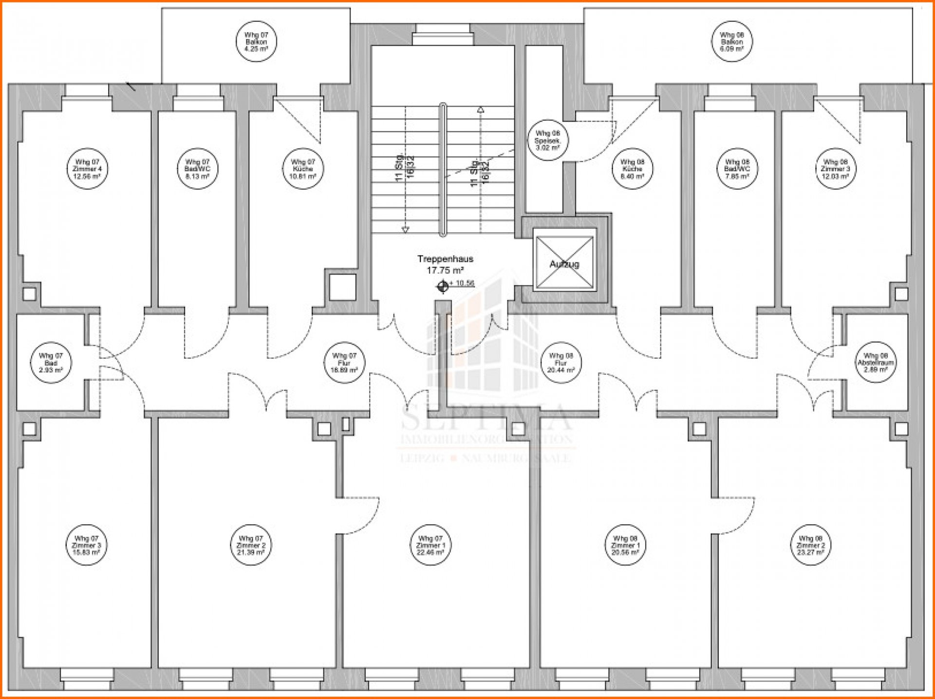Grundriß 3.OG (WE 7)