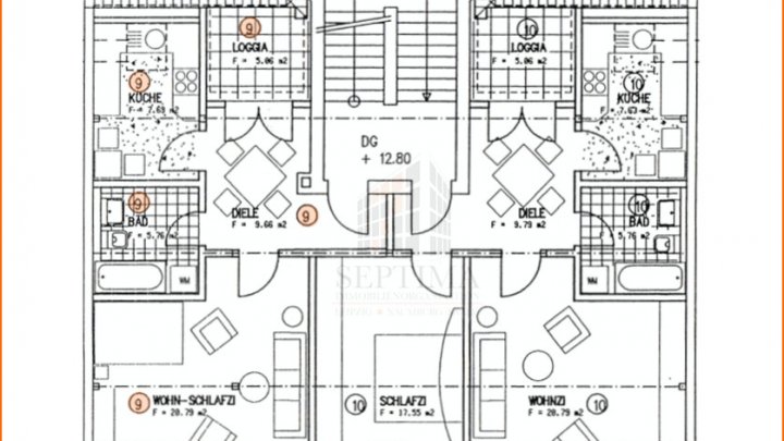 Gemütliche und helle 1 Raumwohnung mit Loggia im Dachgeschoß zu verkaufen