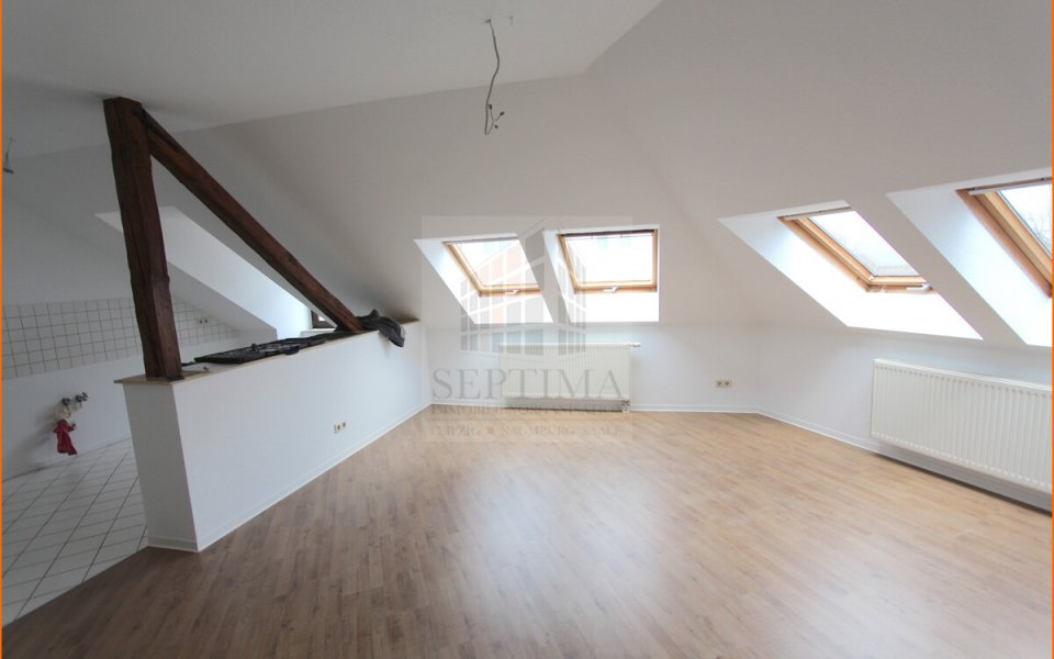 Wohnzimmer mit Küche