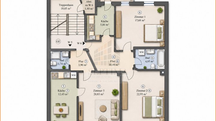 Wohnen im Zentrum Süd  – gemütliche 2-Raumwohnung mit viel Potenzial